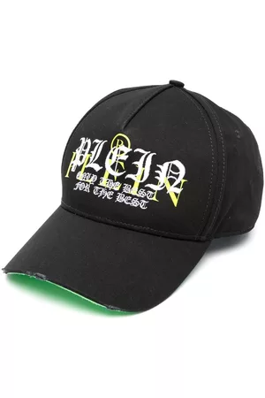 Philipp Plein Caps - Embroidered-logo detail baseball cap - Black