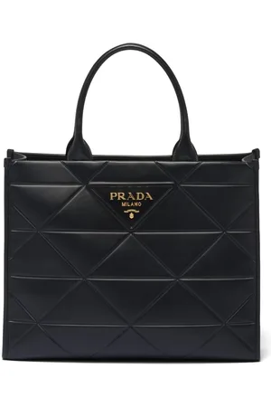 Prada Large Symbole leather tote bag