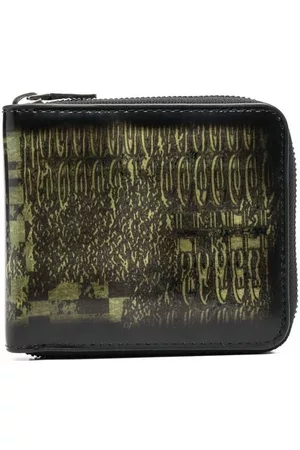 Diesel Men Wallets - Graphic-print zip-fastening wallet - Black
