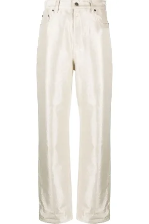Golden Goose Coated high-waist jeans