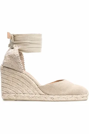 CASTA Tie-detail suede espadrilles