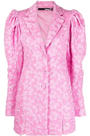 ROTATE Women Blazer Dresses - Jacquard single-breasted blazer dress - Pink