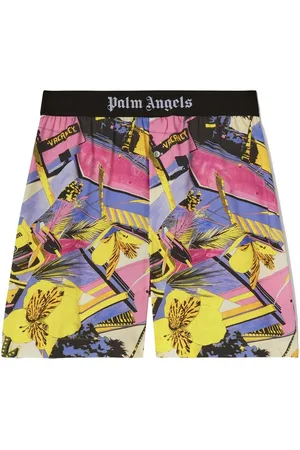 Palm Angels Miami floral-print deck shorts
