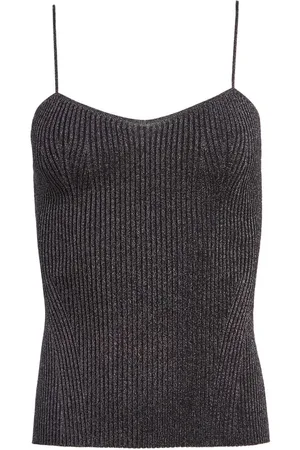 Khaite Thin-straps ribbed-knit top