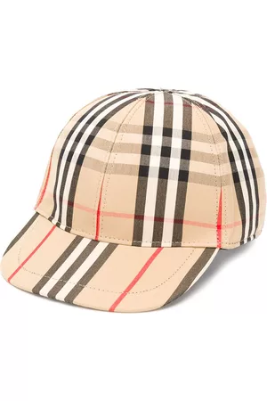 Burberry Plaid print baseball cap - Neutrals