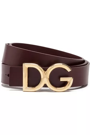 Dolce & Gabbana Men Belts - DG logo belt - Red