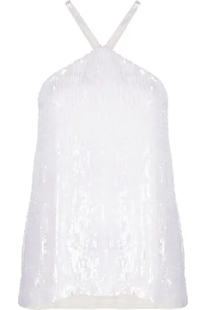P.A.R.O.S.H. Gem sequinned halterneck top