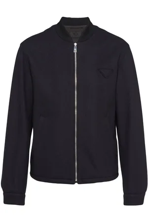 Prada Triangle-logo blouson jacket