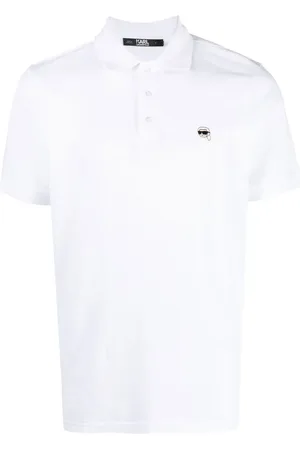 Karl Lagerfeld Ikon embroidered polo shirt