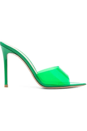 Gianvito Rossi Elle 105mm transparent-strap mules