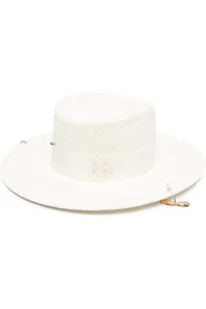 Ruslan Baginskiy Chain-embellished boater hat
