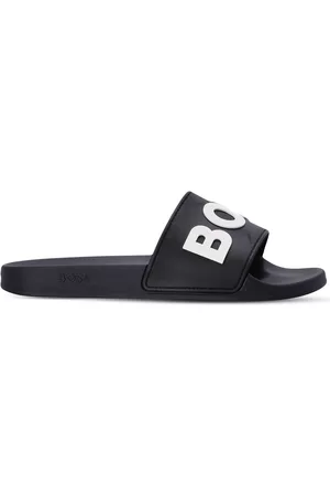 HUGO BOSS Women Sandals - Logo-emed slides - Black