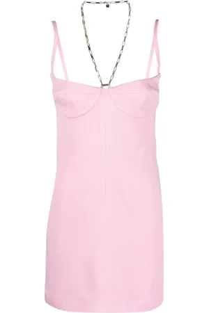 The Attico Square-neck backless mini dress