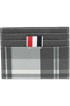 Thom Browne Check-pattern cardholder wallet
