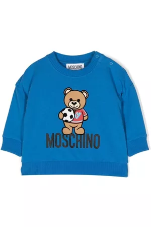 Moschino Sets - Teddy Bear cotton tracksuit set - Blue