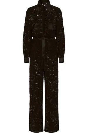 Dolce & Gabbana Cordonetto-lace long-sleeve jumpsuit