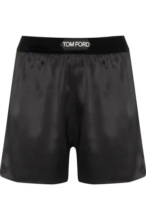 Tom Ford Logo-waistband silk shorts