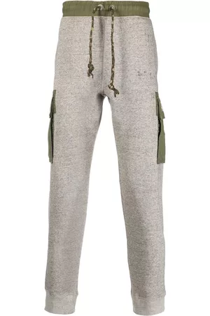 Ralph Lauren Men Cargo Pants - Fleece Graphic Cargo track trousers - Grey