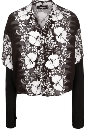 Dsquared2 Floral-print layered shirt