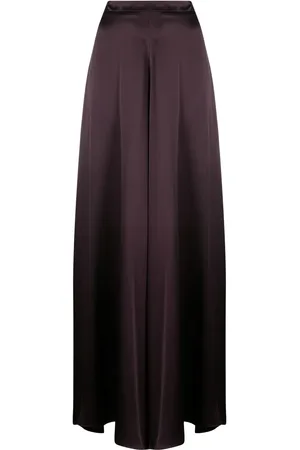 Voz Silk-satin palazzo trousers