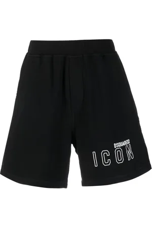Dsquared2 Logo print cotton track shorts