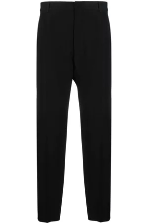 Maison Margiela Men Straight Leg Pants - Mid-rise wool trousers - Black