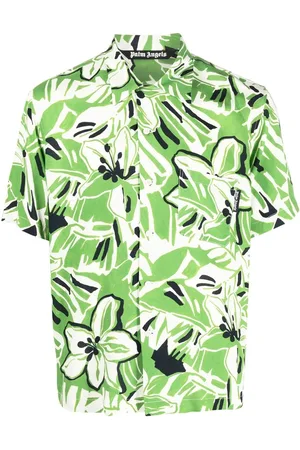 Palm Angels Floral-print short-sleeved shirt