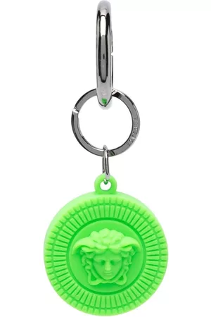 VERSACE Men Keychains - Medusa-logo round keychain - Green