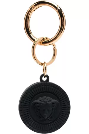VERSACE Men Keychains - Medusa-logo round keychain - Black