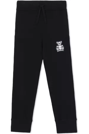 Burberry Sports Pants - Thomas Bear cashmere track pants - Black