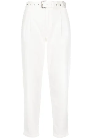 Michael Kors Pleat-detail belted jeans