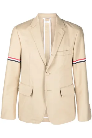 Thom Browne RWB-stripe single-breasted blazer