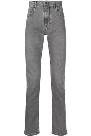 J Lindeberg Men Slim Jeans - Cedar stonewashed slim-cut jeans - Grey