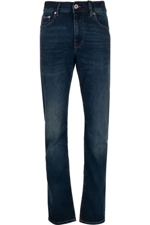 Tommy Hilfiger Crease-effect straight-leg jeans