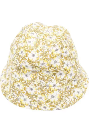 BONPOINT Floral-print bucket hat - Yellow
