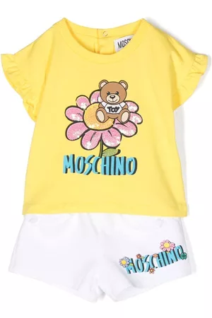 Moschino Tracksuits - Flower-teddy tracksuit - Yellow
