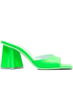 Chiara Ferragni Leather square-toe mules