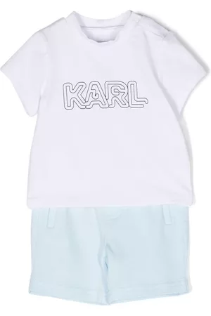 Karl Lagerfeld Sets - Logo print short set - White