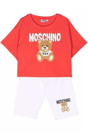 Moschino Loungewear - Logo-print detail two-piece set - White