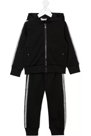 Moncler Side stripe hooded tracksuit - Black
