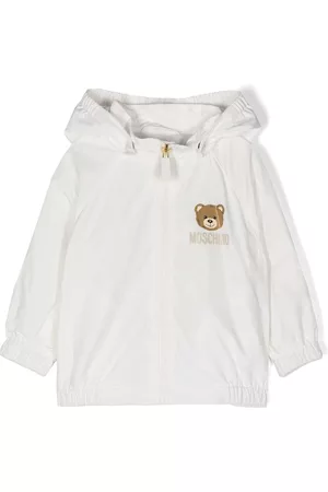 Moschino Zip-up Hoodies - Teddy Bear zip-up hoodie - White