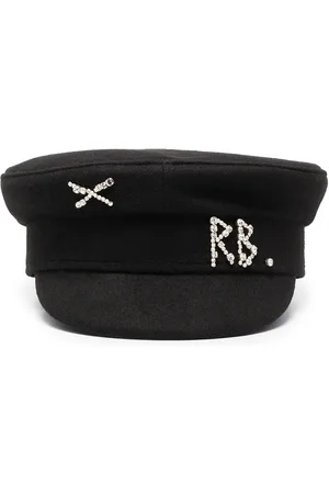 Ruslan Baginskiy Crystal-embellished baker boy hat