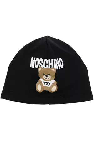 Moschino Boys Hats - Signature Teddy Bear print hat - Black