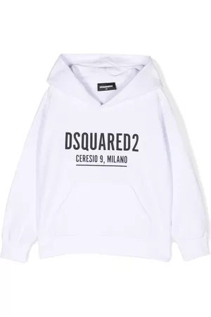 Dsquared2 Boys Hoodies - Logo-print hoodie - White