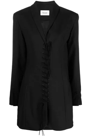 Holzweiler Women Blazer Dresses - Lace-up blazer dress - Black