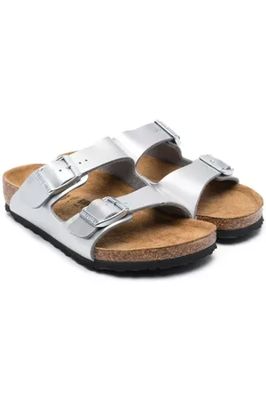 Birkenstock Arizona metallic sandals - Grey