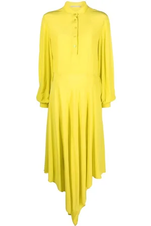 Stella McCartney Long-sleeved asymmetric shirt dress