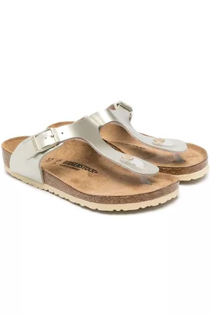 Birkenstock Gizeh metallic thong sandals - Grey