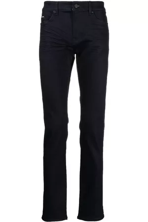 HUGO BOSS Men Slim Jeans - Mid-rise slim fit jeans - Blue
