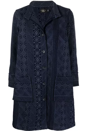 Ralph Lauren Women Coats - Quilted Jersey Duster coat - Blue